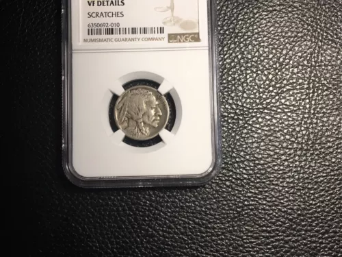 1924-S Buffalo Nickel NGC Vf Details Scratches Ready for A Set.