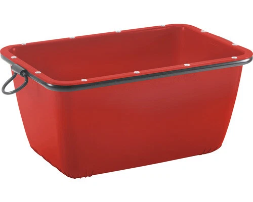 PAUL CRAEMER Fertigmörtelbehälter kranbar mit beschichtetem Rohrrahmen rot 990 mm x 665 mm x