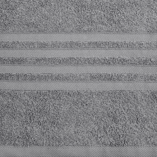 12-tlg. Badetuch Set für Badezimmer Wealuxe Collection 100% Baumwolle hellgrau - Bild 3 von 8