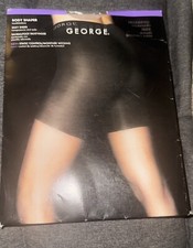 George One Pair Body Shaper Silky Sheer Sandalfoot Pantyhose Medium/tall Nude