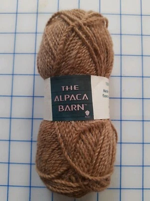Alpaca wool yarn 100% faun from my own herd 4 ply 1 x 50g ball - Image 1 of 2