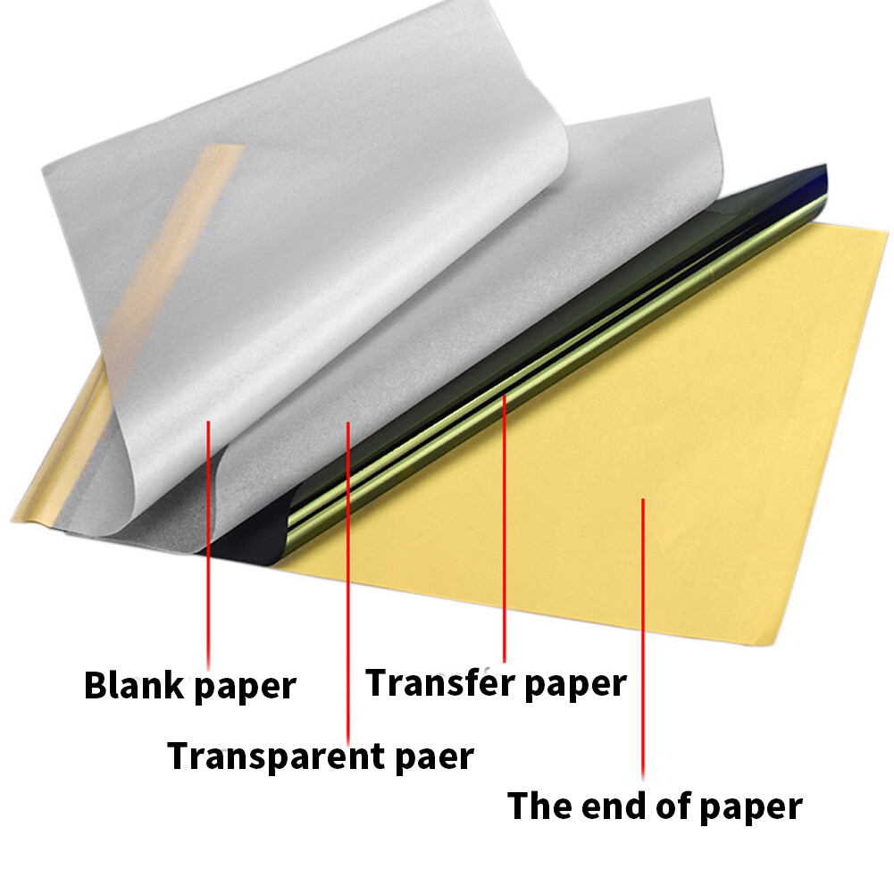 25sheets A4 Tattoo Transfer Paper DIY Stencil Copy Reusable Rectangle 4