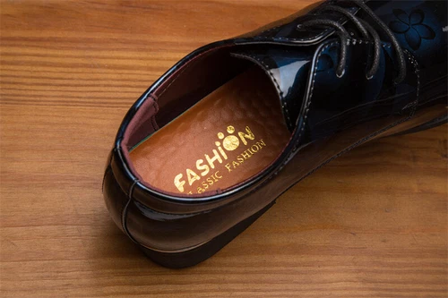 Herren Kunstleder Smoking Elegant Schuhe Klassisch Schnürung Formell Oxford - Bild 7 von 17