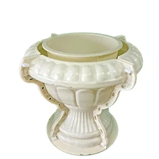 cast in place outdoor garden cement Plastic Precast Concrete Flower Pot Decorat