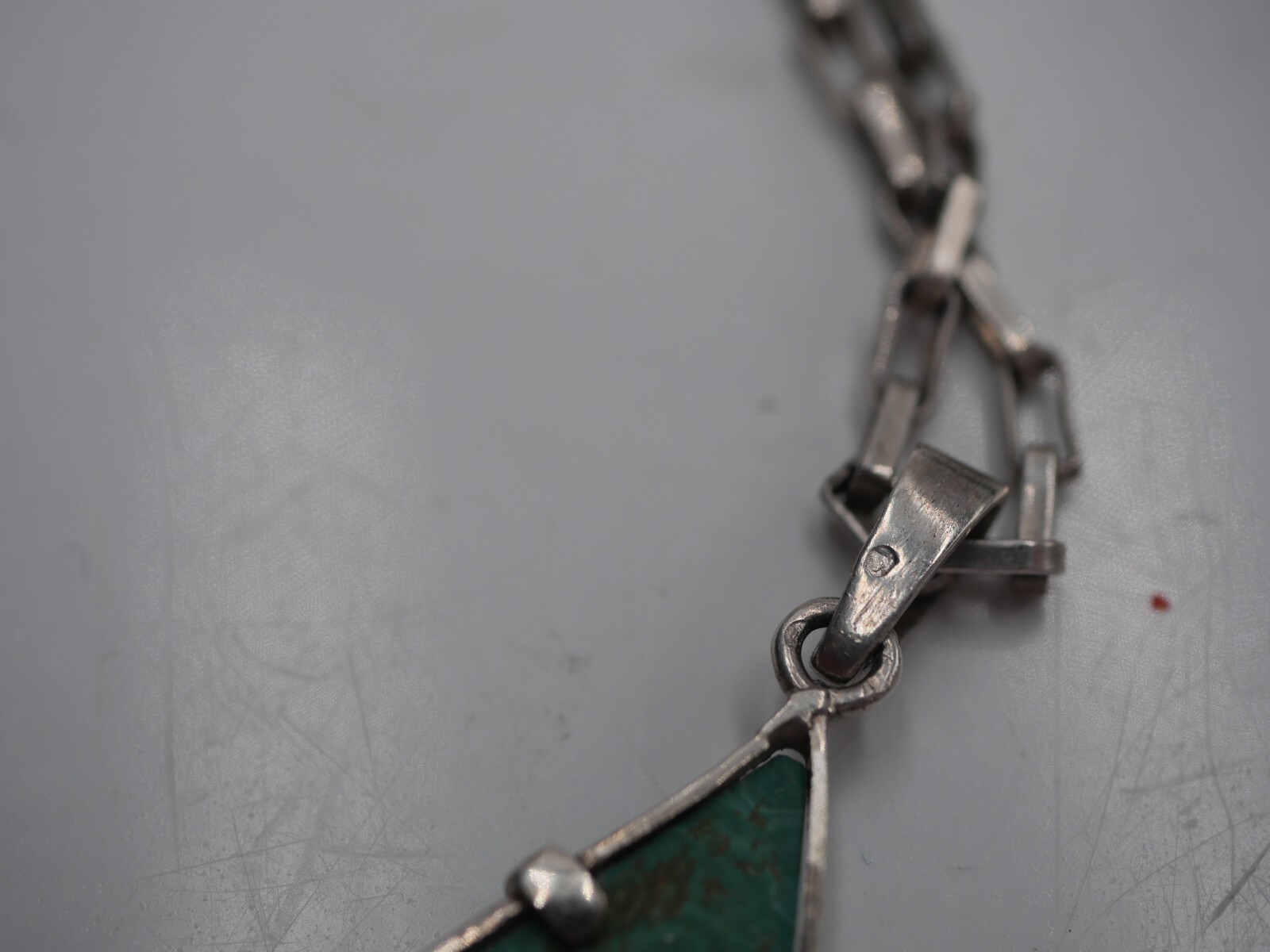 SOLID SILVER AND MALACHITE 5 PIECE SET - image 5