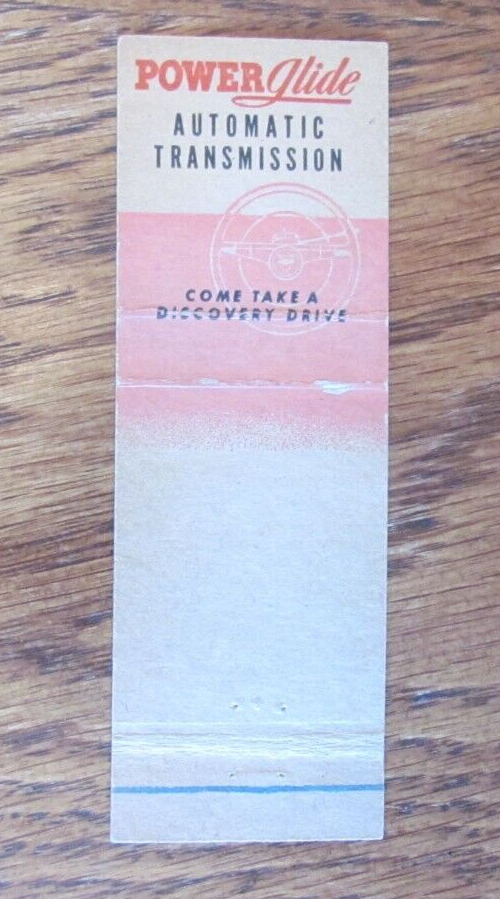 1952 WILLIAMS CHEVROLET CAR DEALER MATCHBOOK COVER SILVER SPRING