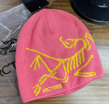Arc  teryx Pink Bird Head Wool Beanie Toque - Winter Ski Hiking Hat NWT