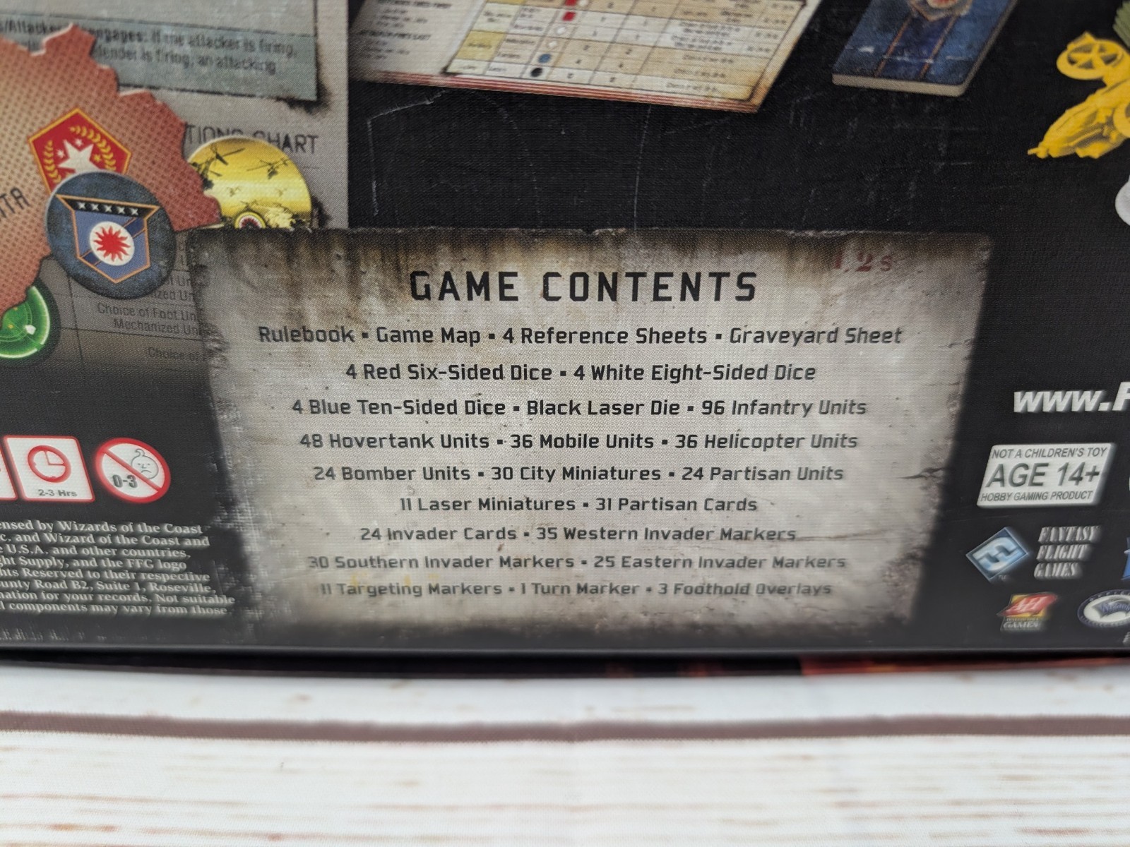 Fortress America Board Game Fantasy Flight Reprint FFG 2012