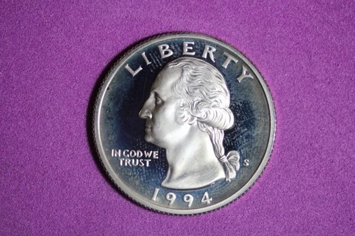 ESTATE FIND 1994 S PROOF SILVER WASHINGTON QUARTER #K58763