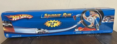 2005 Vintage Hot Wheels-- Spinnin' Rim Track Set 52580-Brand NEW In Original Box