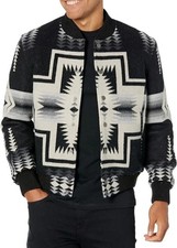 Pendleton Indian Aztec Print Harding Wool Bomber Style Jacket Men's Size Medium