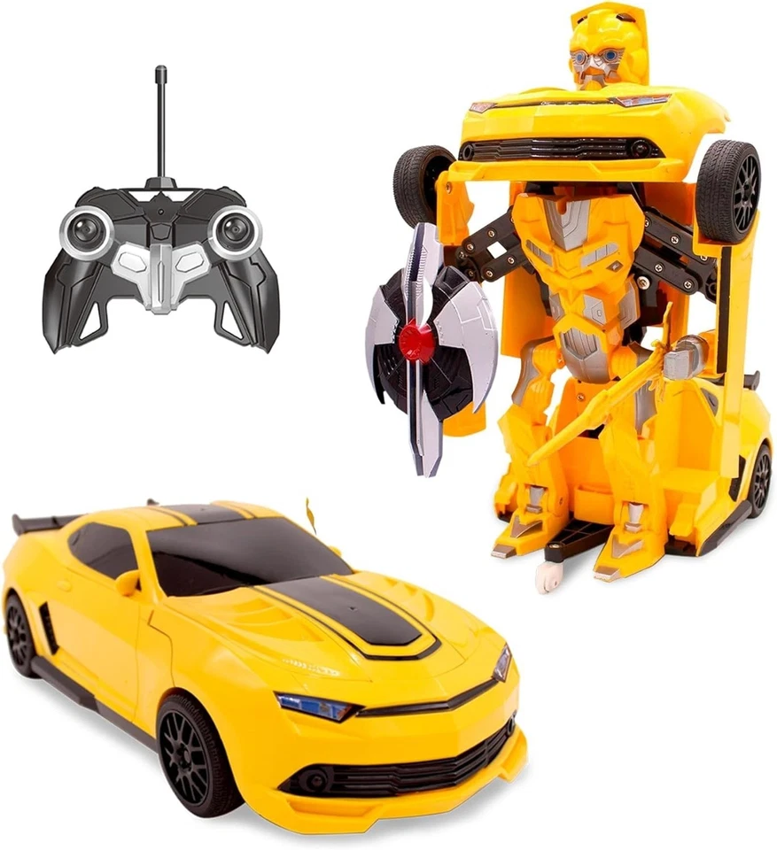 Transforming Robot RC Car Toy for Boys 8-13 | Yellow - Image 3 of 4