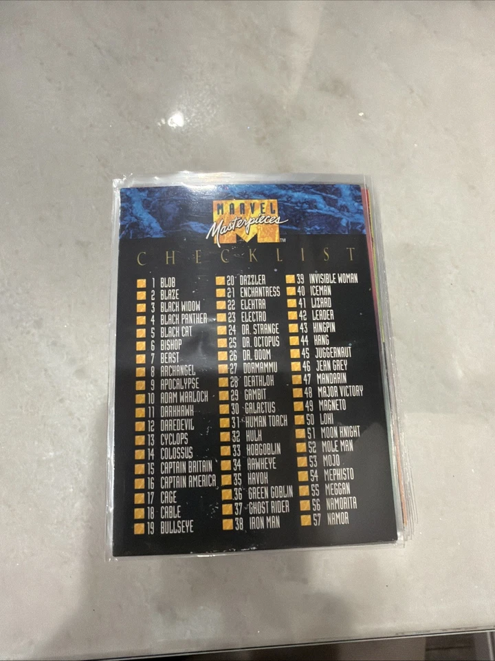 Tarjetas SkyBox Marvel Masterpieces 1992 - duplicados ~ 120 tarjetas como nuevas Foto 2 de 4