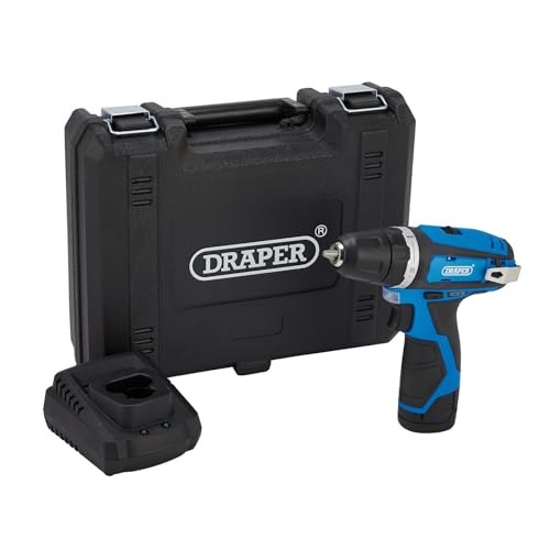 Draper 70328 12V Drill Driver, 1 x 1.5Ah Battery, 1 x Fast Charger 