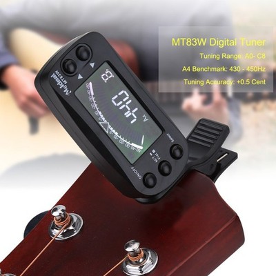 2 in 1 Stimmgerät Metronom, PortableDigital Tuner und Metronom für Gitarre...