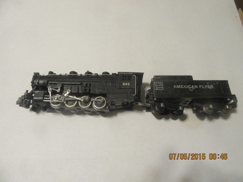 Spur S Vintage American Flyer 0-8-0 #342 Dampflok