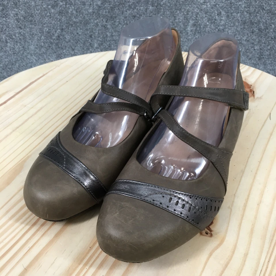 Ziera Shoes Womens 42 W Xray Super Support Brown Mary Jane Flats Casual Leather - Image 4 of 4