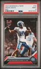 PSA 9 Drake Maye 2023 Bowman University Now #33 Red SP #6/10 Rookie Card