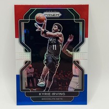 2021-22 Panini Prizm Red White and Blue Prizm Kyrie Irving #99 BRK