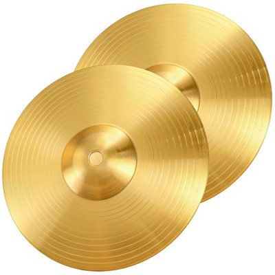 Foraineam 2 Pieces 8-Inch Splash Cymbal Classic Drums Cymbals Percussion Gold