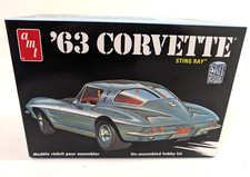 Amt 63 Corvette Stingray Street Rods Model Amt86 125 New Amt 63 Corvette Stingray Street Rods Model Amt86 125 New