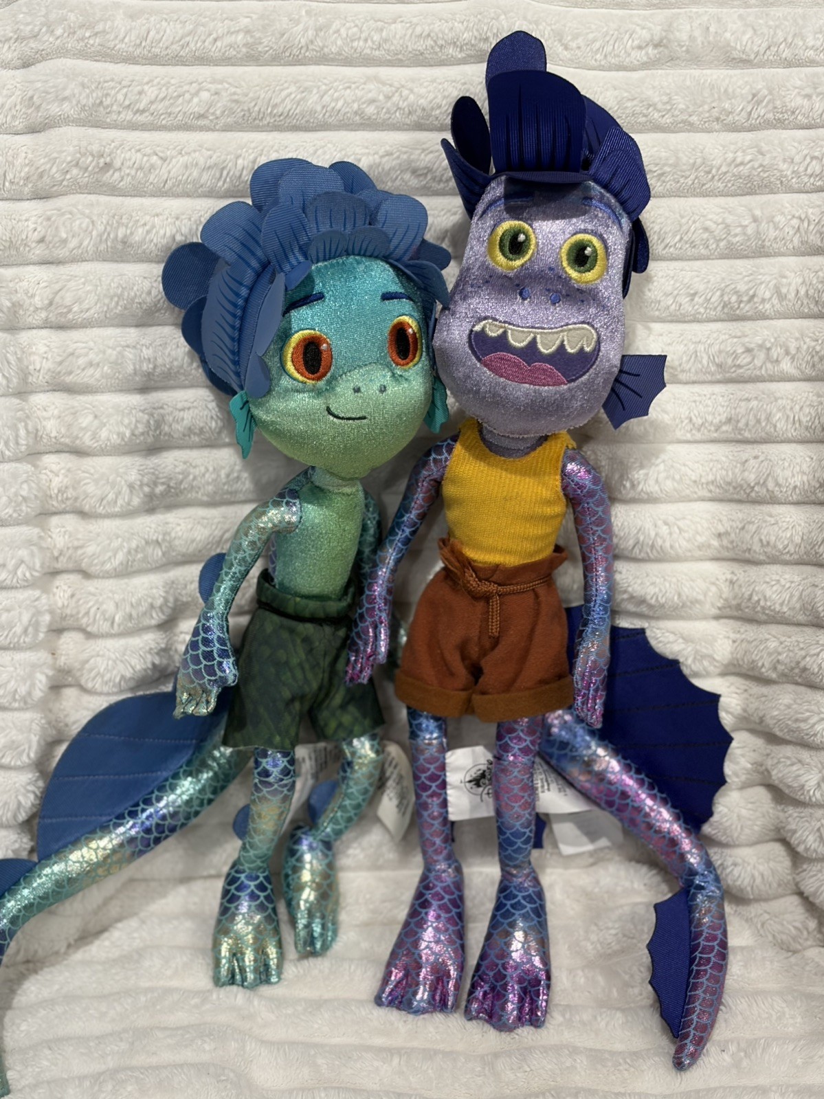 2021 Disney Store Authentic Disneh Pixar Luca Plush Bundle of 2 Luca Alberto