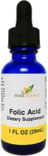Liquid Vitamin B9 Folic Acid Supplements - VIT B Drops for Brain & Digestive ...
