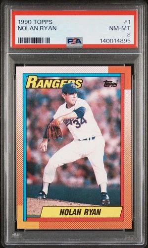 1990 Topps Nolan Ryan #1 PSA 8 NM-MT Texas Rangers HOF