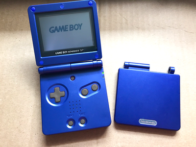 Nintendo Game Boy Advance GBA SP Cobalt Blue System AGS 001 NEW | eBay