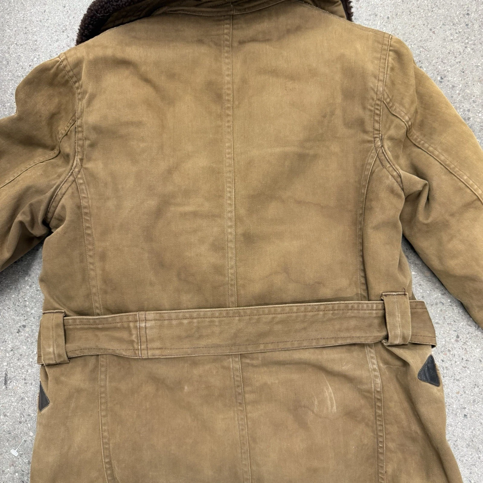Vintage 40s Monarch Barnstormer Warm Belted Overcoat - product detail image 17