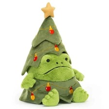 Jellycat Christmas Tree Ricky Rain Frog Plush Doll Retired Rare Christmas Gift