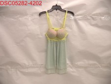 NWT - Auden Women's Mint Green Push-Up Open Slit Babydoll, Size S 195995311894