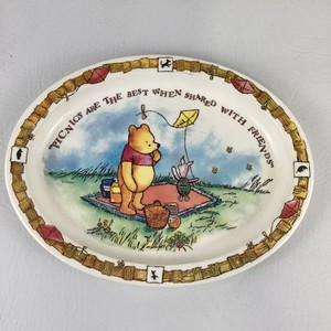Disney Winnie The Pooh Oval Plate Child Melamine Character Dinnerware Selandia