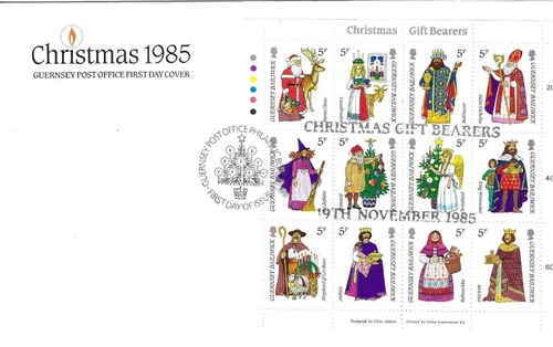 Guernsey Comm/FDC - Christmas 1985  - 1985 (GU216)