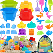 Beach Sand Toys, Sandbox Toys for Kids Family Sharing Set, Sand Castle Kit wi...