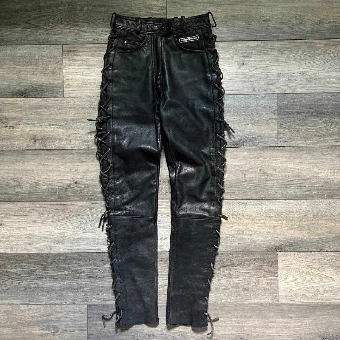 Harley-Davidson Black Leather Pants for Women for sale | eBay