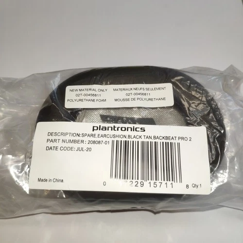 Plantronics Voyager 8200 BackBeat Pro2 Ersatz Ohrkissen Schwarz-braun 208087-01