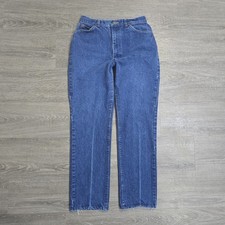 Vintage Lee Riders USA Union Made Denim Jeans Straight High Women's Sz 14 28x29
