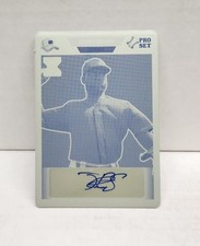 JAIRO POMARES 2021 Leaf Pro Set Metal PRINTING PLATE YELLOW ~ AUTO #'d 1/1