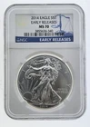 2014 American Silver Eagle, NGC MS70 Early Releases
