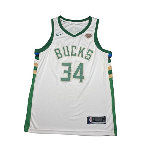Nike Swingman Milwaukee Bucks 34 Giannis Antetokounmpo Jersey Size 50 Harley