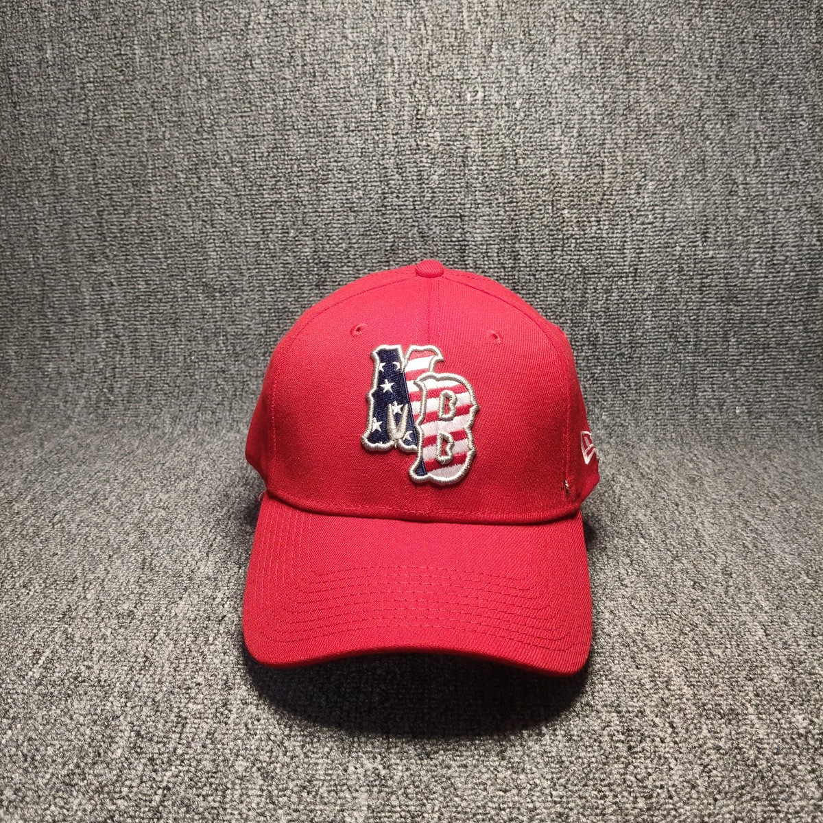 New Era 39THIRTY Boston NB American Flag Red Stretch Fit Baseball Cap S/M
