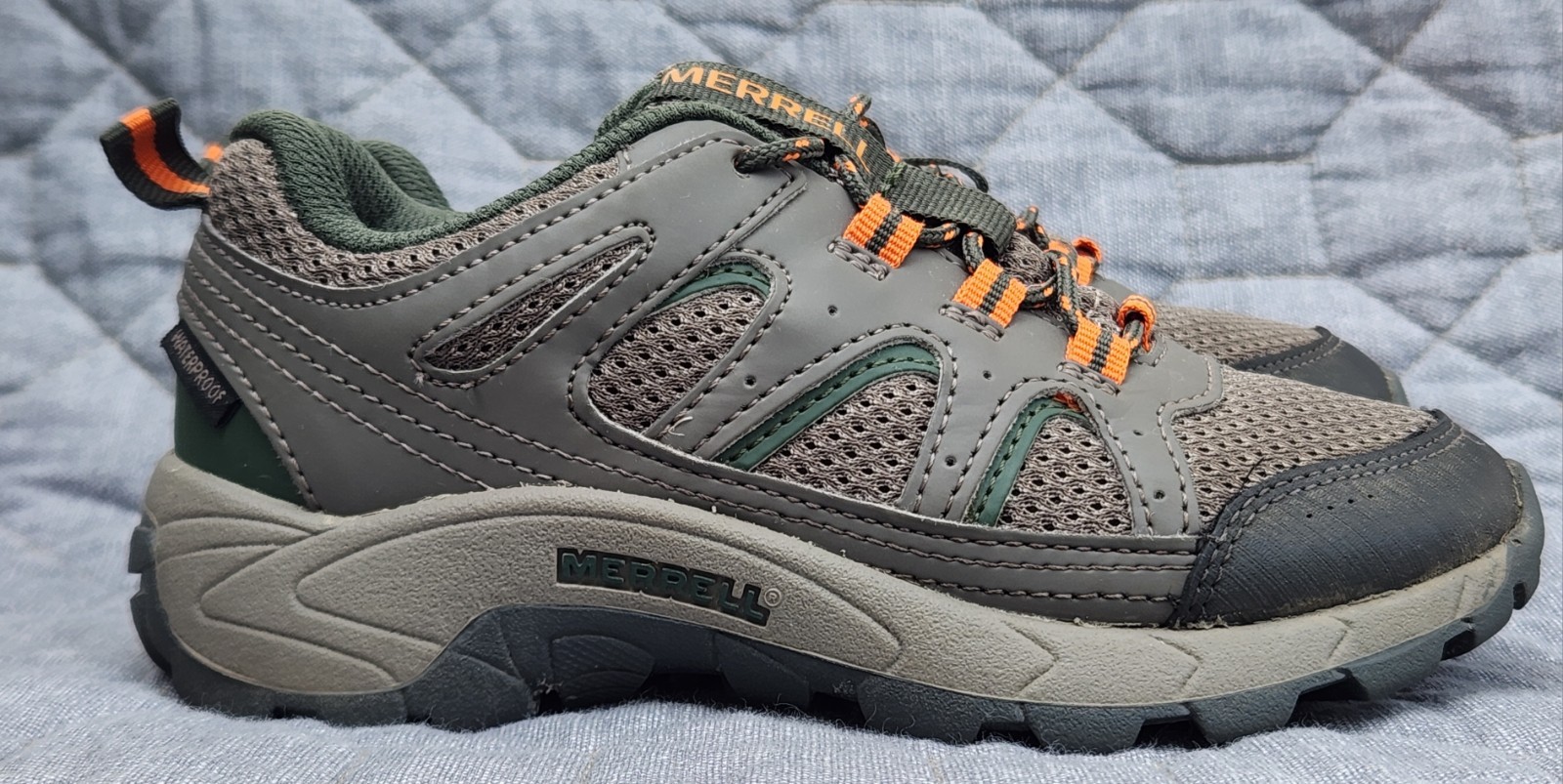 Scarpe da trekking Merrell Oakcreek da ragazzo in marrone arancione MK264771; YOUTH taglia 13