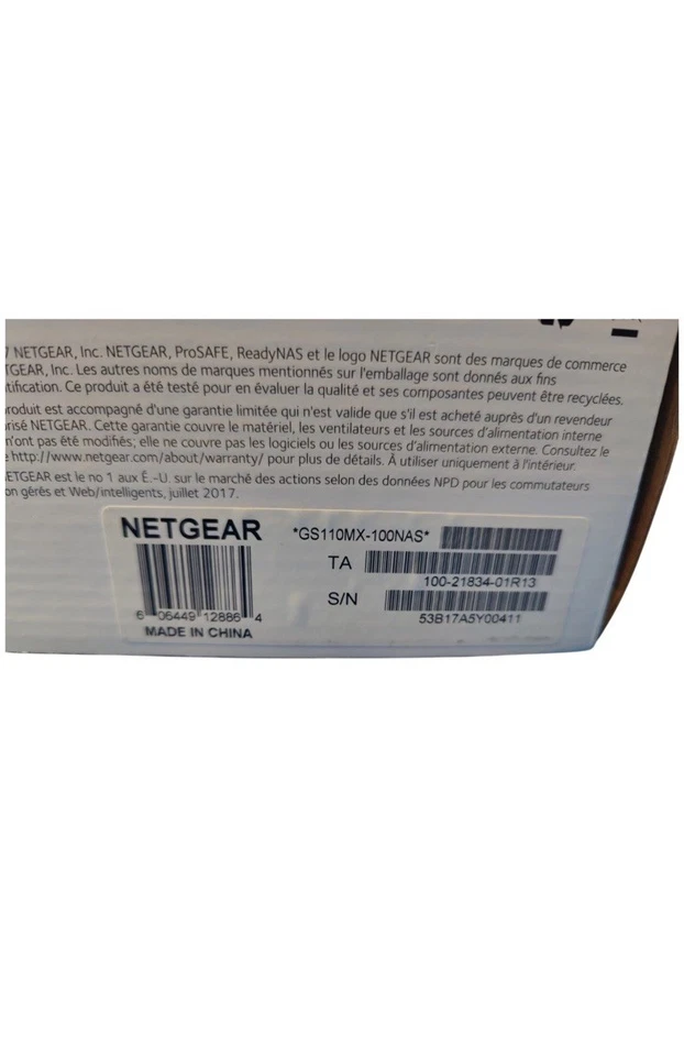 NETGEAR GS110MX-100NAS 8-Port Gigabit Ethernet Switch + 2-Port 10G/Multi-Gig - Image 2 of 4