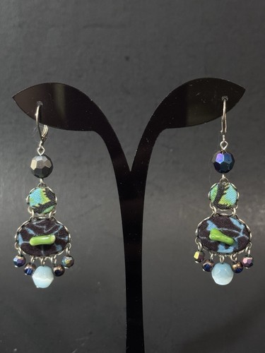 Ayala Bar Handcrafted Beaded Dangle Earrings