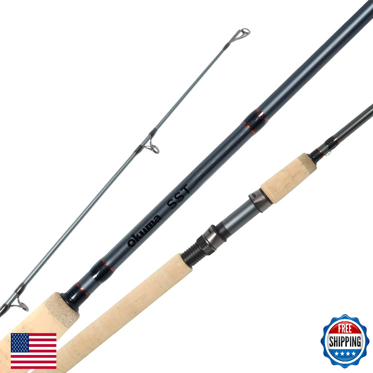 OKUMA SST-S-863MHa SST Travel Rod, Gray, 8'6" MH - Salmon Steelhead Trout