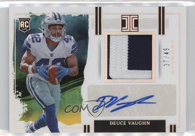 2023 Panini Impeccable Rookie Silver 37/49 Deuce Vaughn RPA Patch Auto RC 13kh