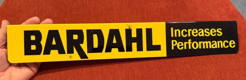Vintage Original Sign Metal Bardahl Amazing NEW OLD STOCK Sign Gas Oil Man Cave