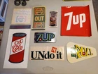 8 Vintage Soda Company Decals, 7Up, C&C Cola, Pepsi, Dad's Root Beer, New