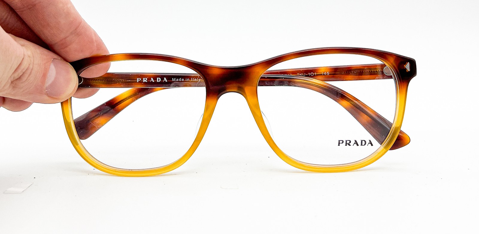 NEW PRADA VPR 17R-F TKU-1O1 HAVANA AUTHENTIC EYEGLASSES 56-19-145 thumbnail 5